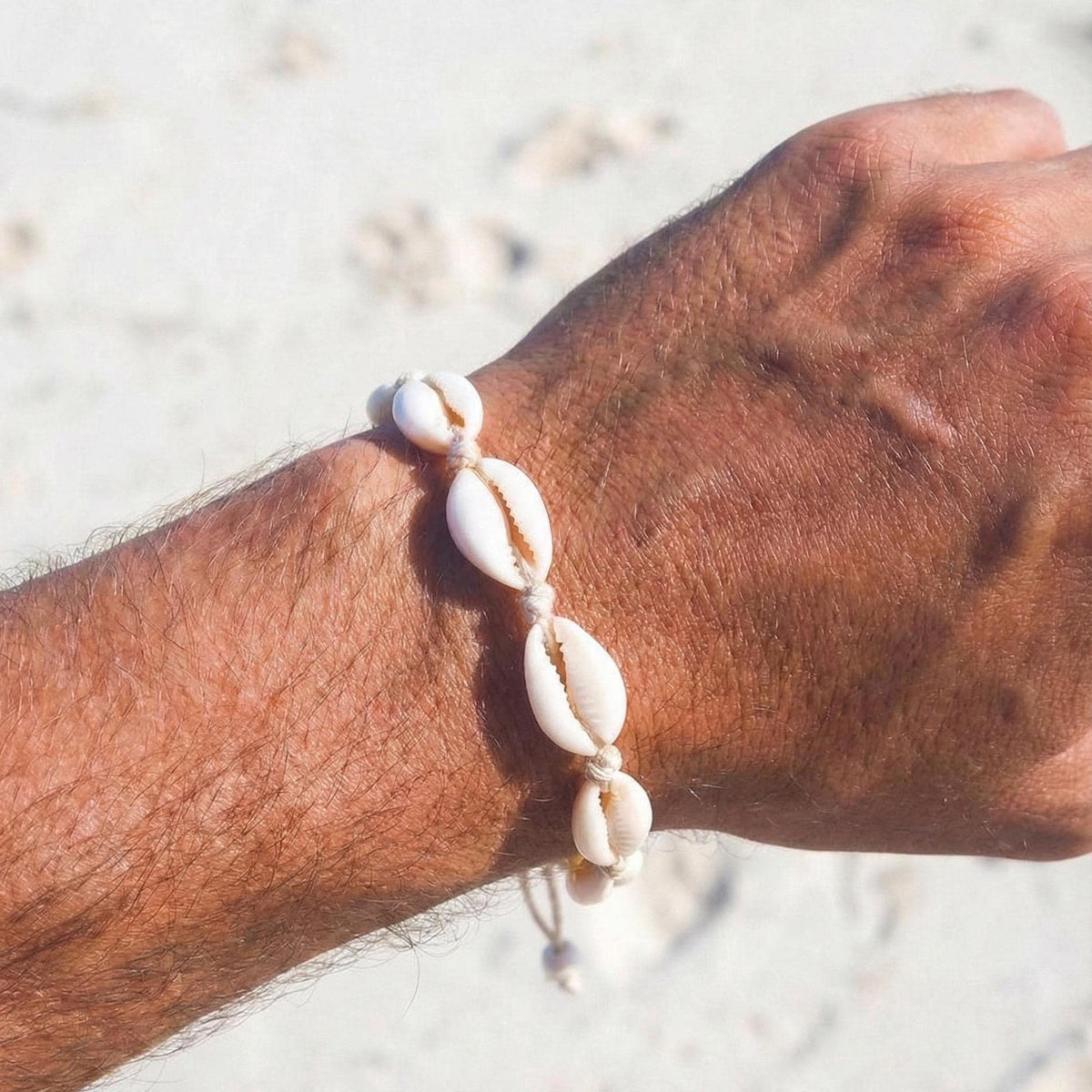 Cowrie Shell Cord Bracelet