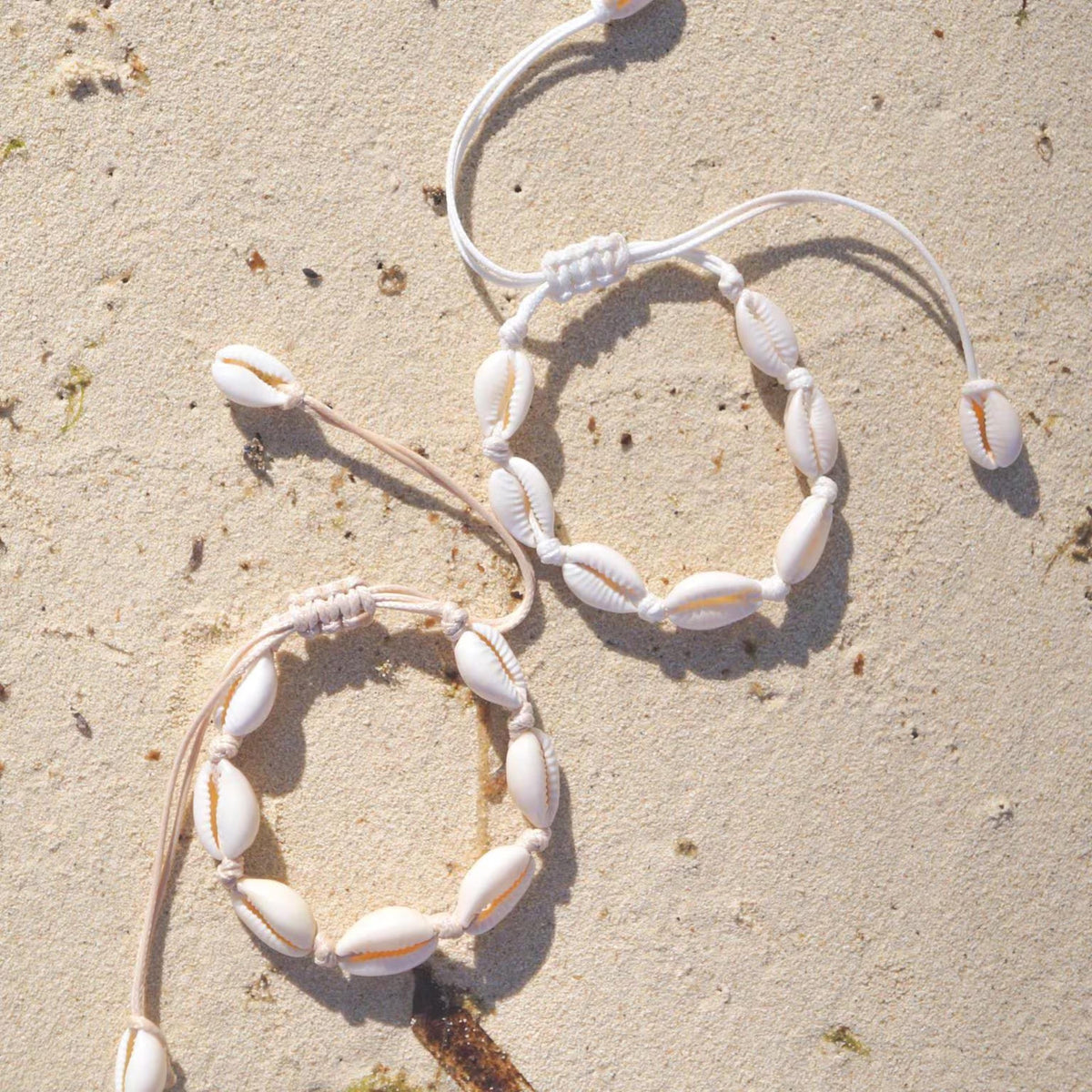 Cowrie Shell Cord Anklet