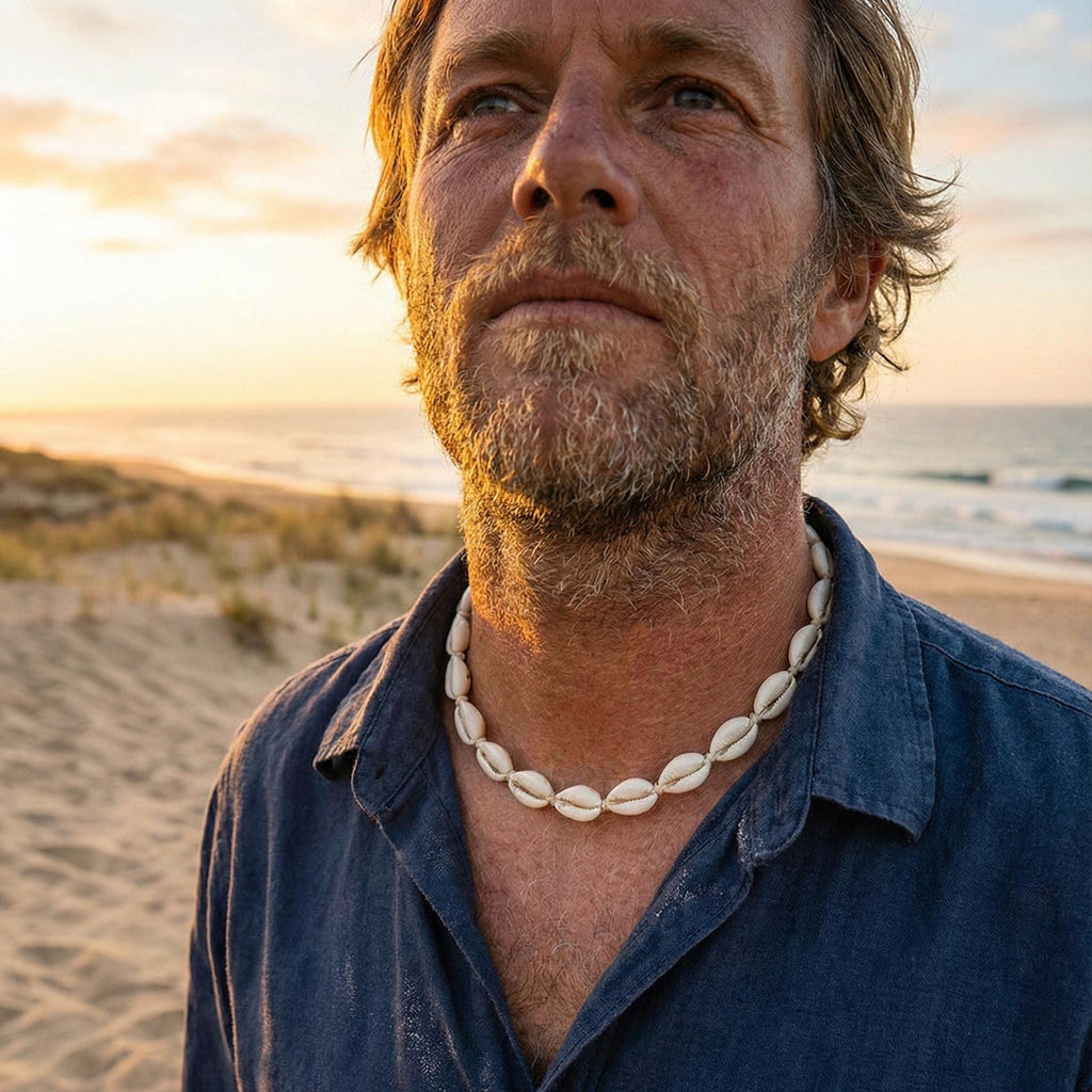 Cowrie Shell Cord Necklace