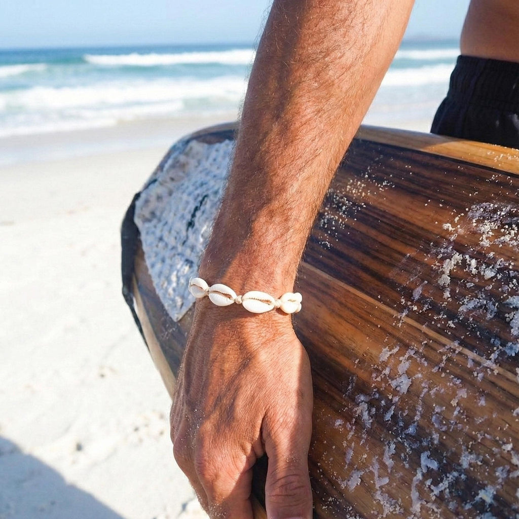 Cowrie Shell Cord Bracelet