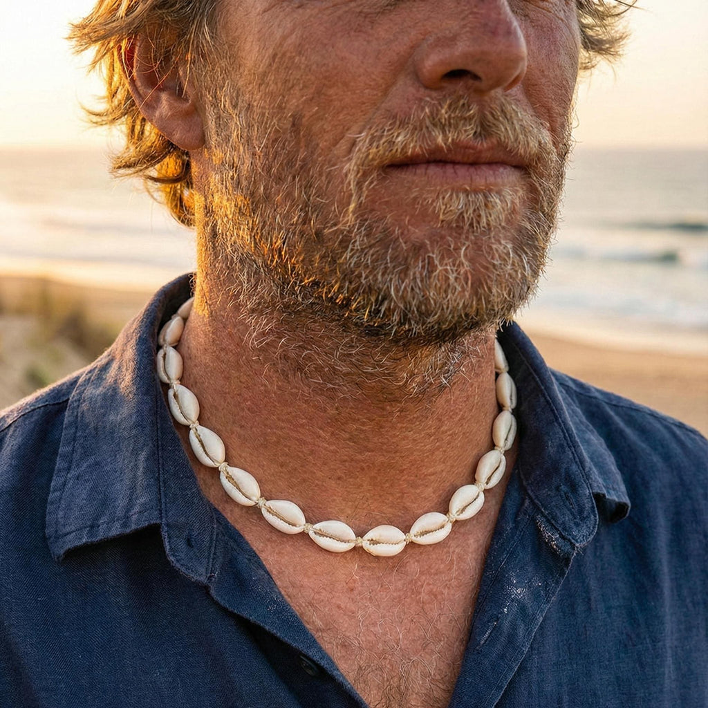 Cowrie Shell Cord Necklace