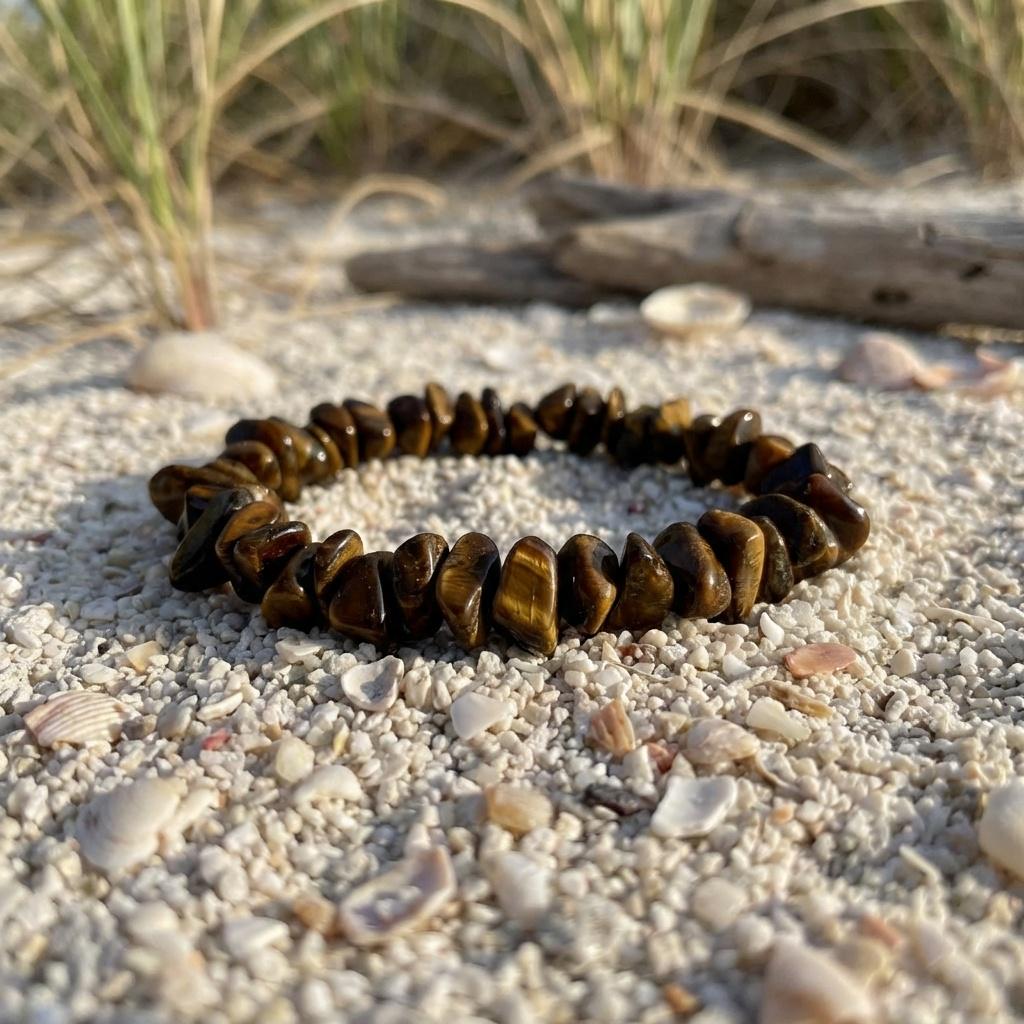 Tiger's Eye Chip Stretch Bracelet