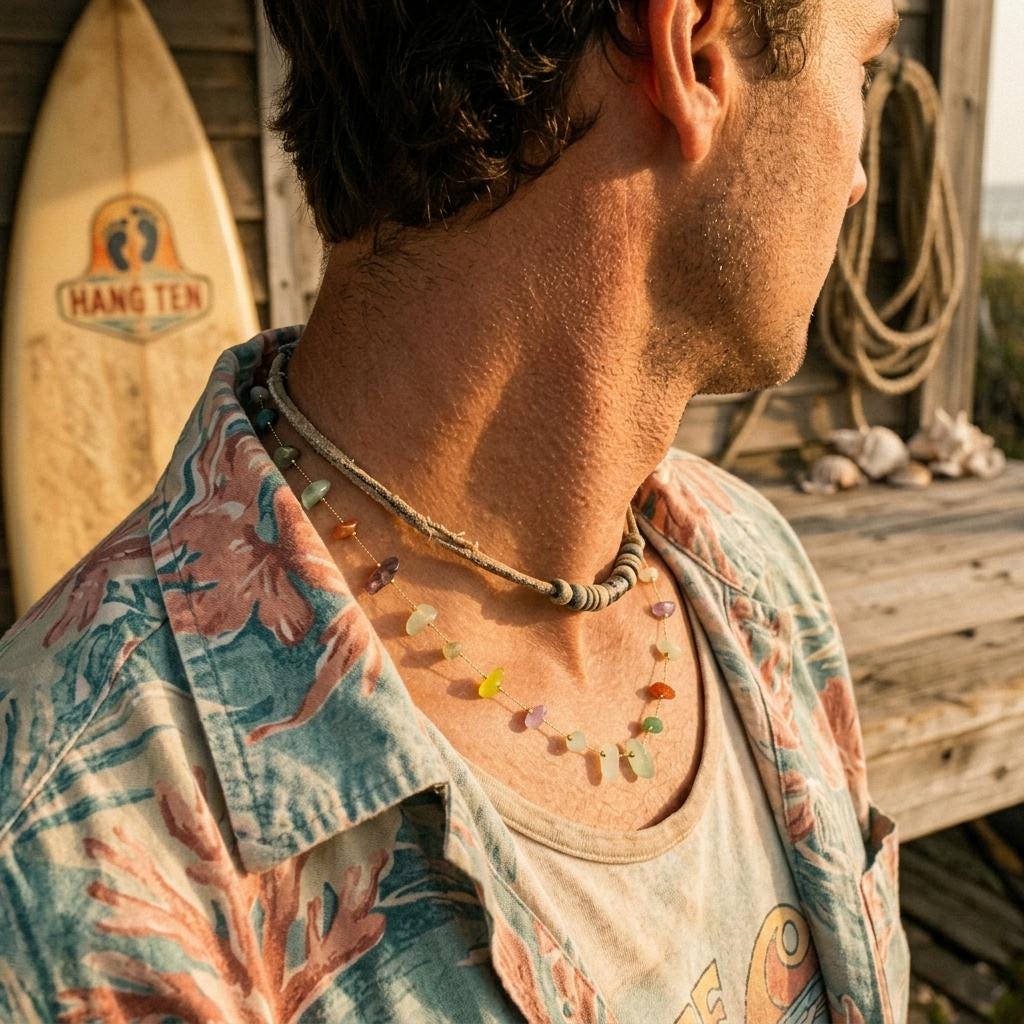 7 Chakra Stone Chip Necklace