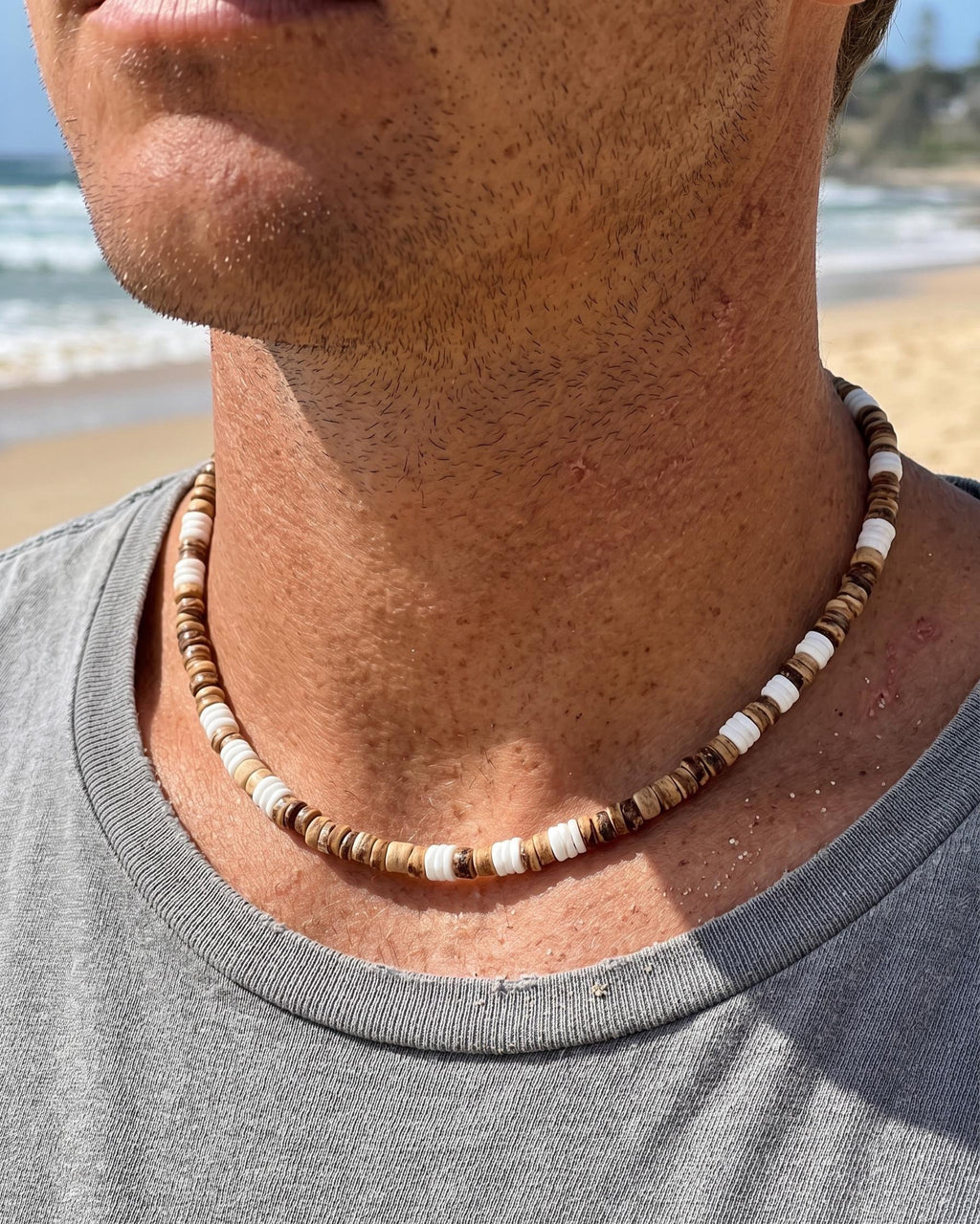 Coconut Shell Bead Necklace