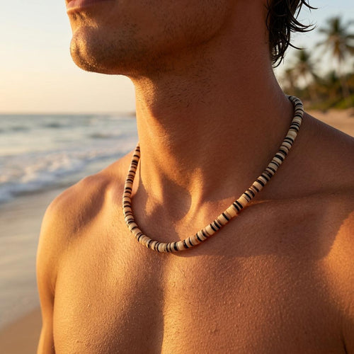 Clam Shell Heishi Choker