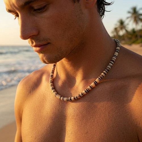 Clam Shell Heishi Choker