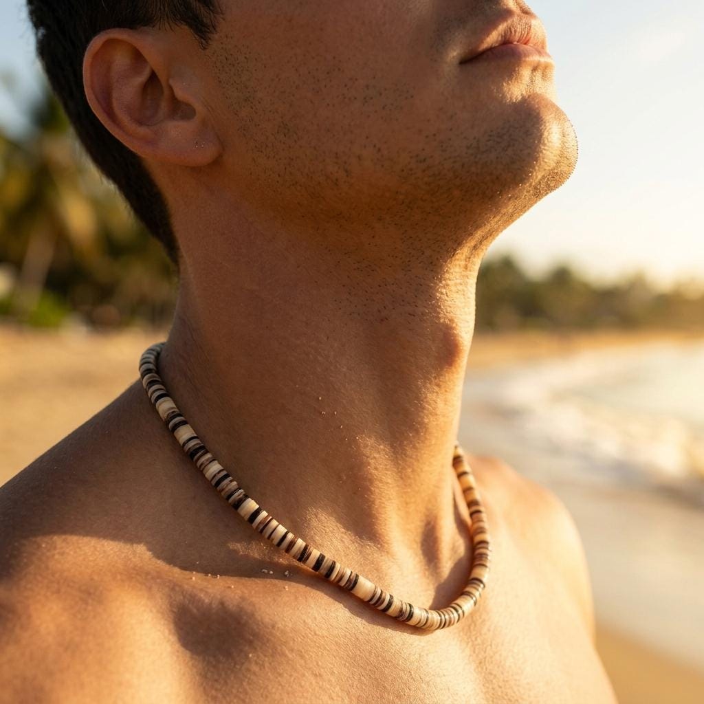 Clam Shell Heishi Choker