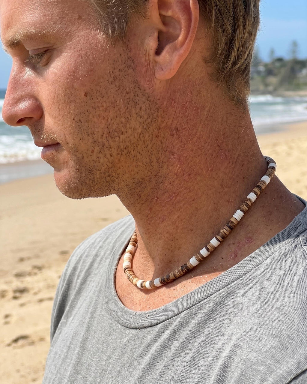 Coconut Shell Bead Necklace