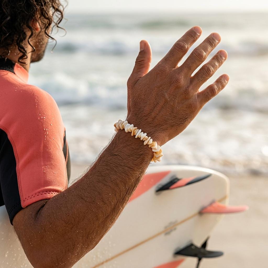 Real Shell Surfer Bracelet
