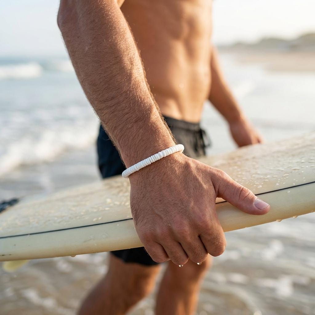 Real Shell Surfer Bracelet