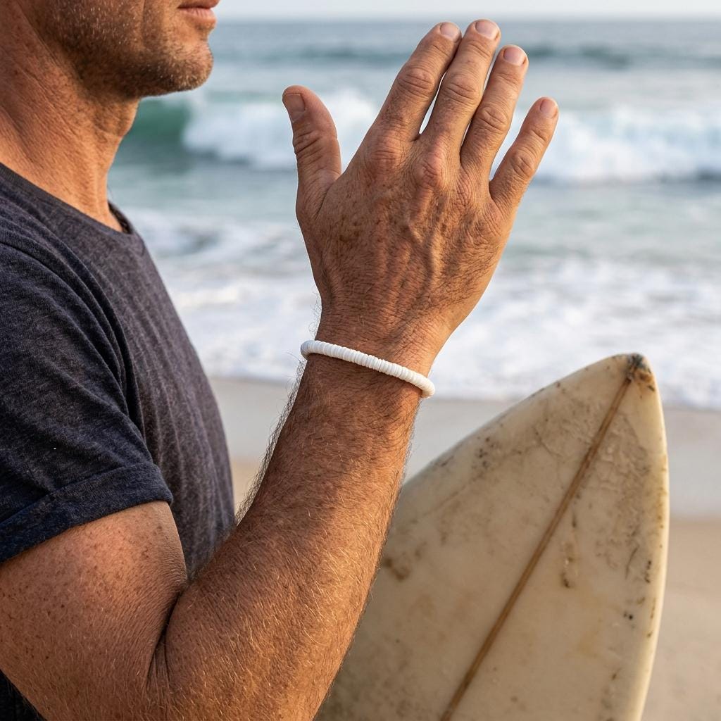 Real Shell Surfer Bracelet