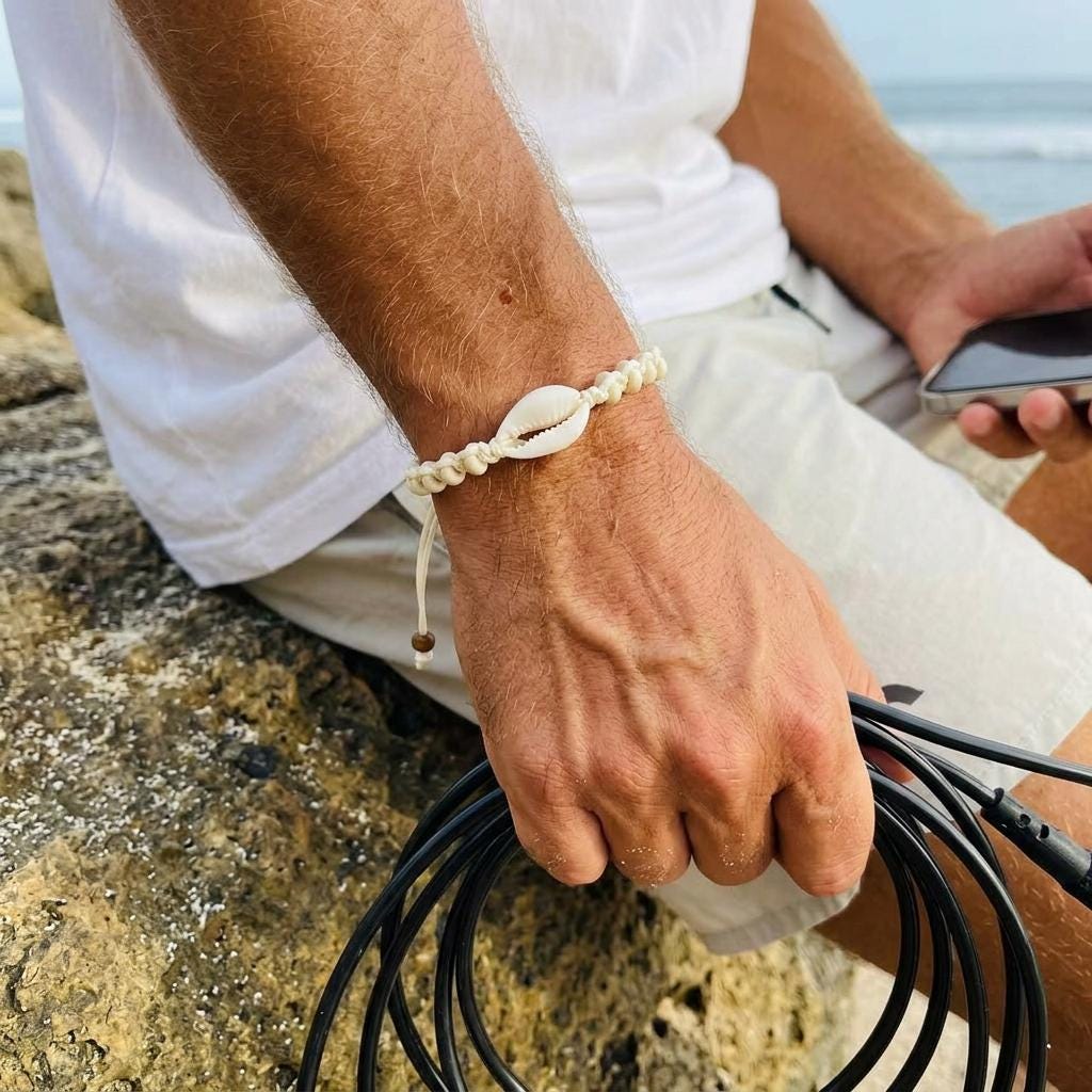 Real Shell Surfer Bracelet