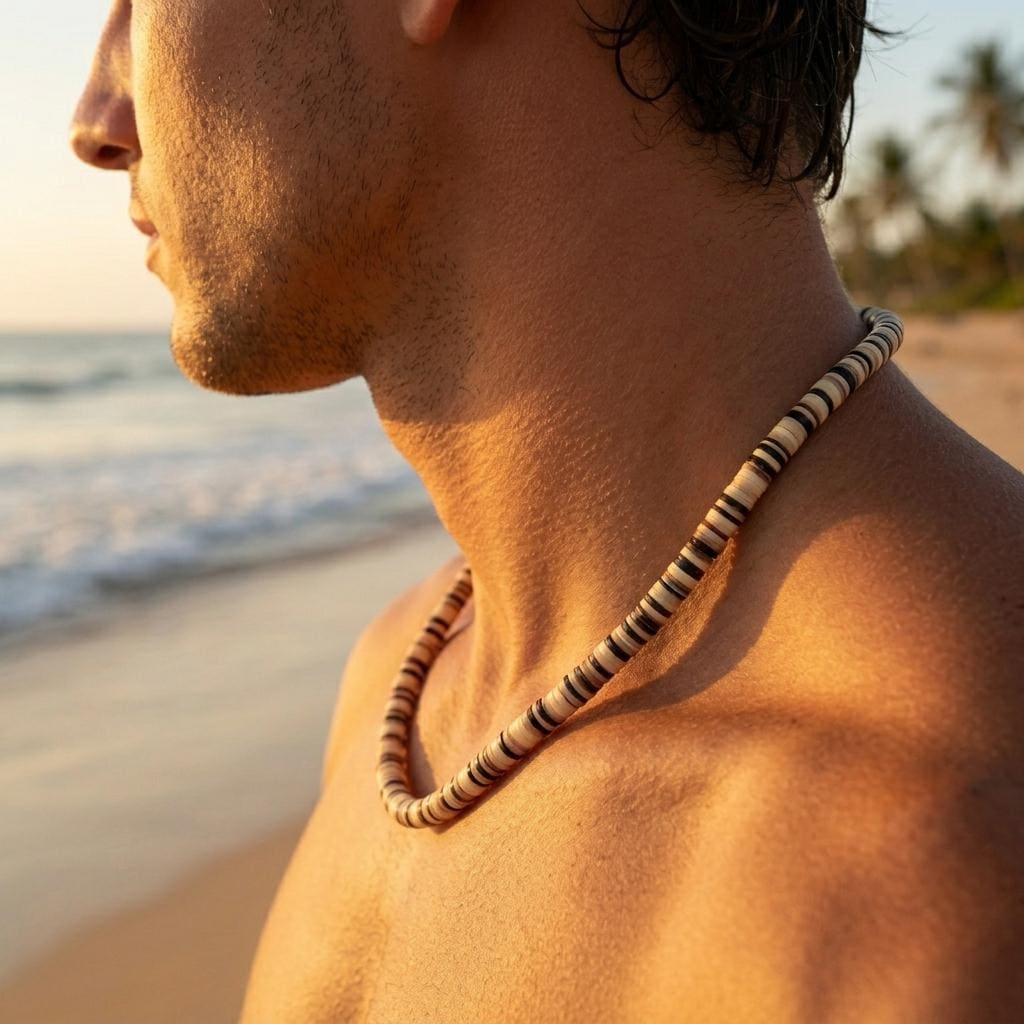 Clam Shell Heishi Choker