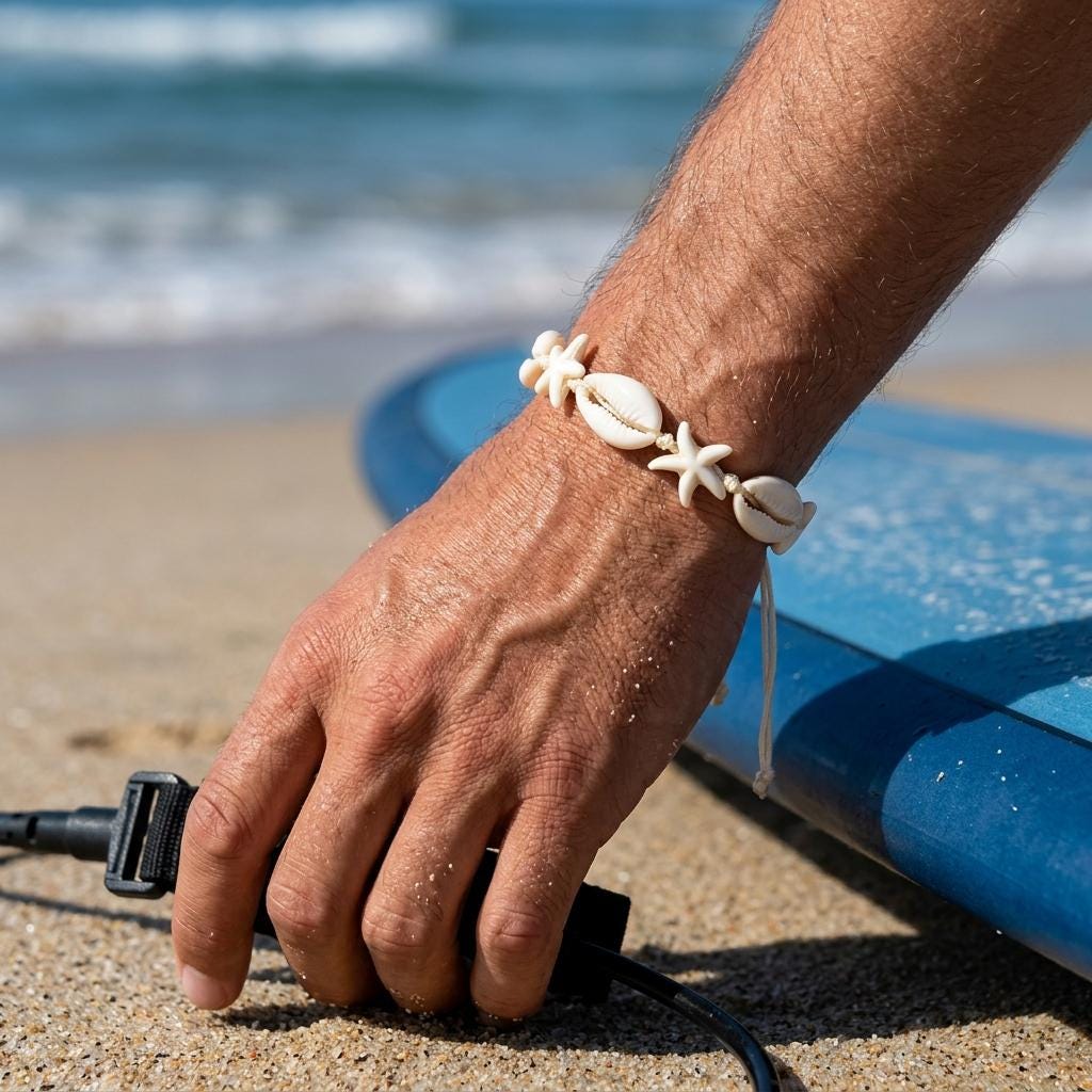 Real Shell Surfer Bracelet