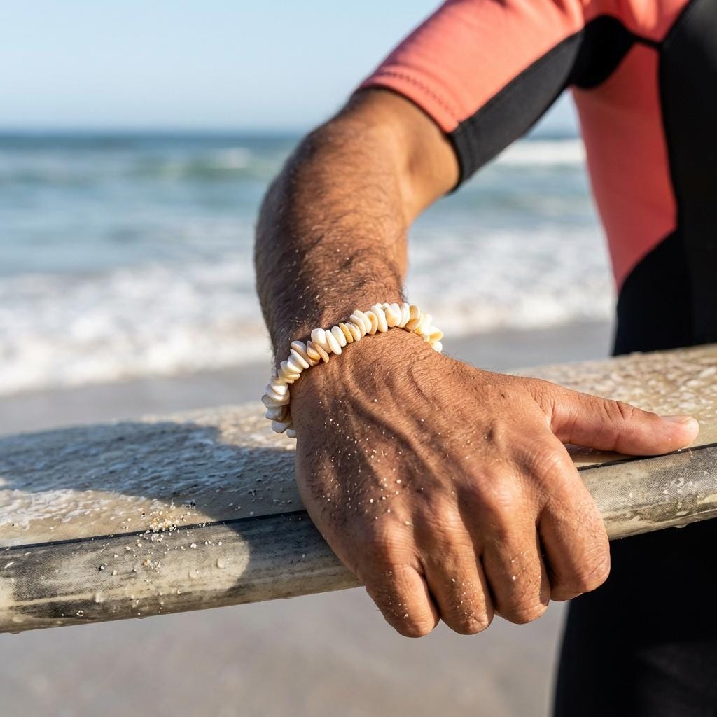 Real Shell Surfer Bracelet