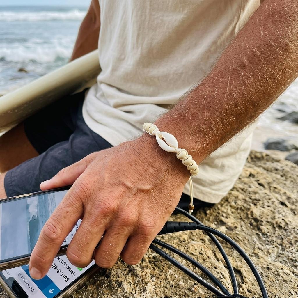 Real Shell Surfer Bracelet