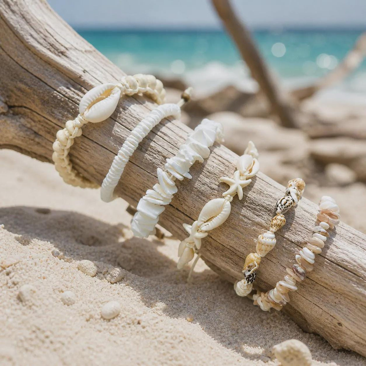 Real Shell Surfer Bracelet