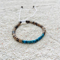 Turquoise-Tone Heishi Cord Bracelet