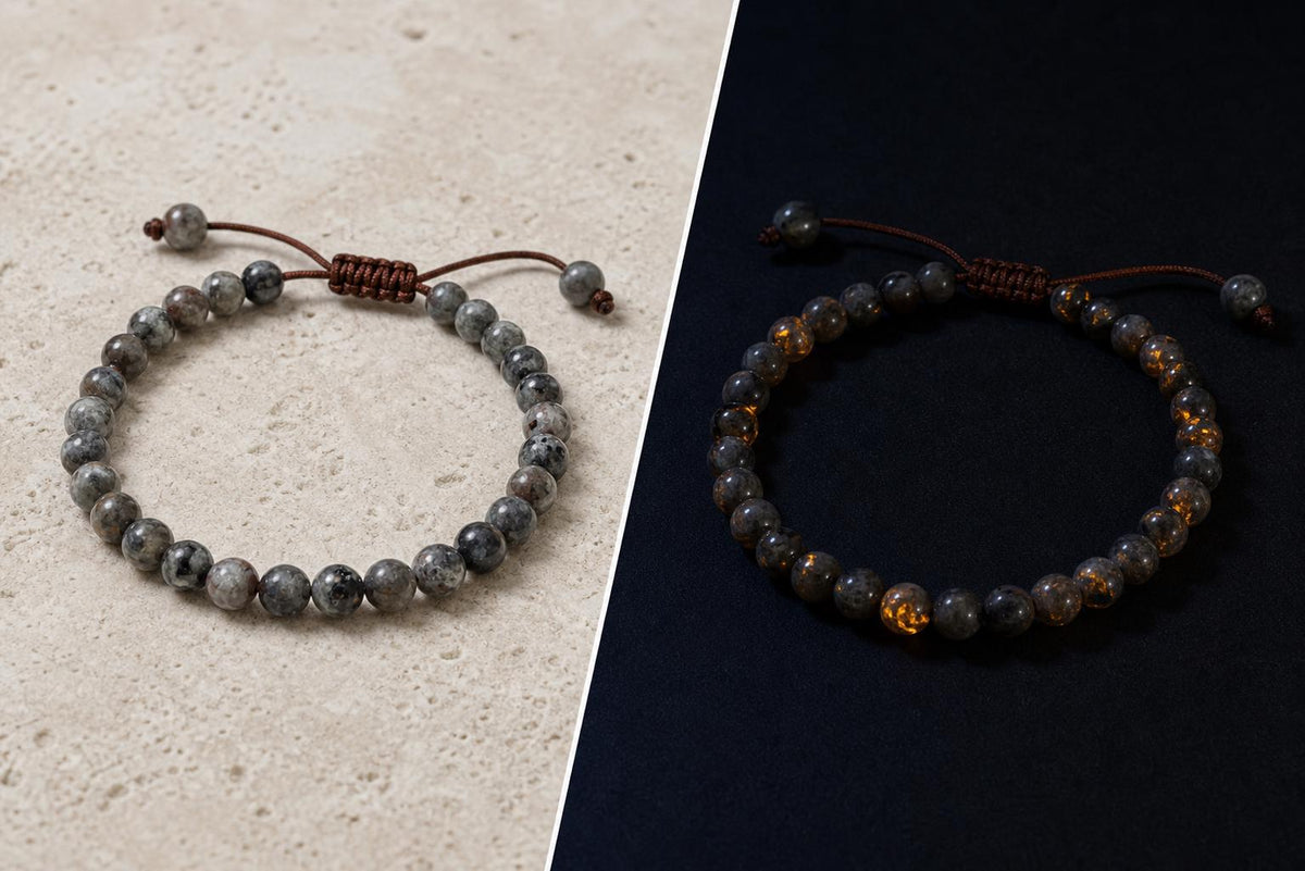 UV Glow Flame Stone Bracelet