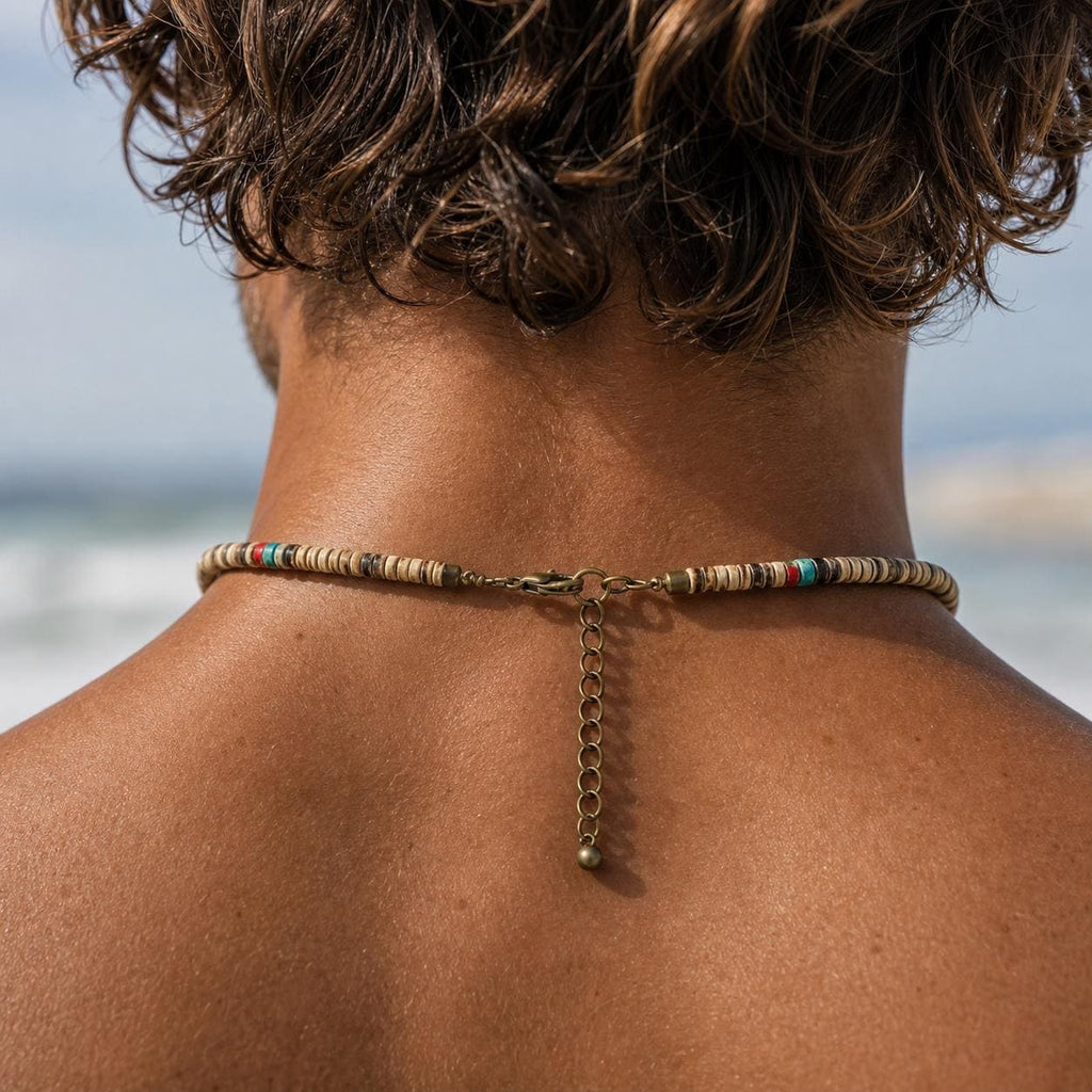 Coconut Shell Heishi Bead Choker