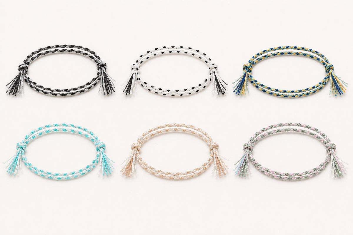 Slim Braided Thread Bracelet