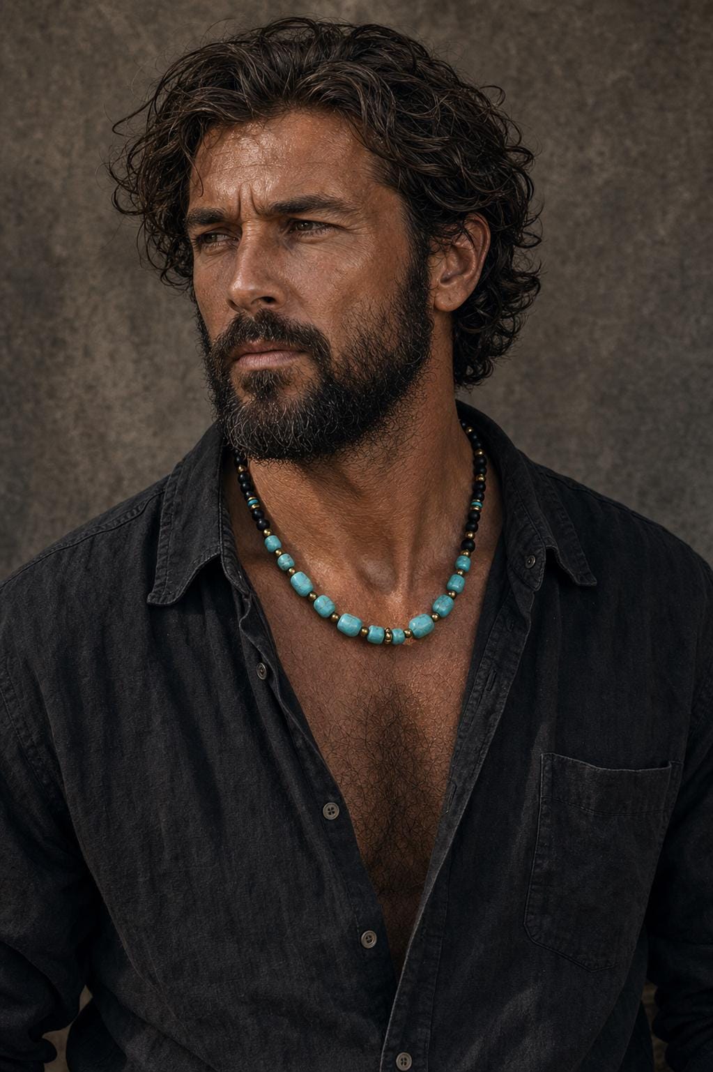 Turquoise-Style Nugget Bead Necklace