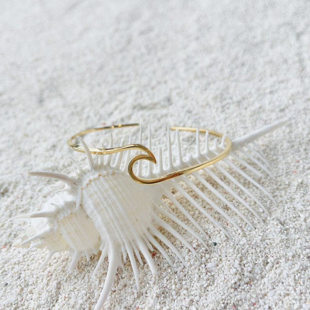 Slim Wave Cuff Bracelet
