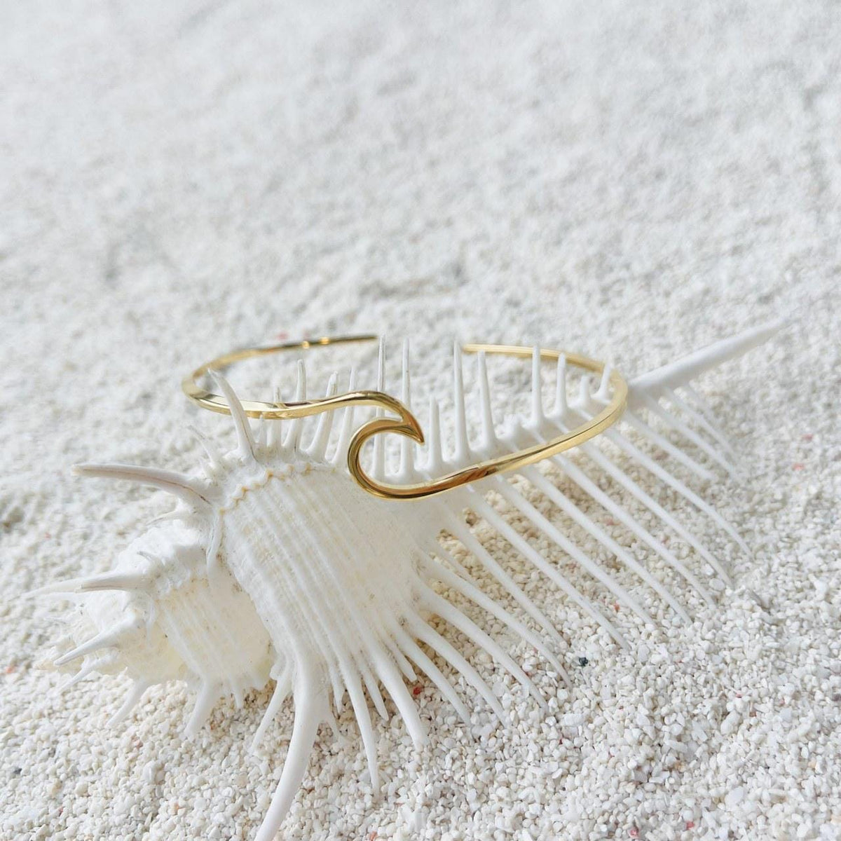 Slim Wave Cuff Bracelet