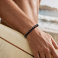 Wood-Look Bead Stretch Bracelet