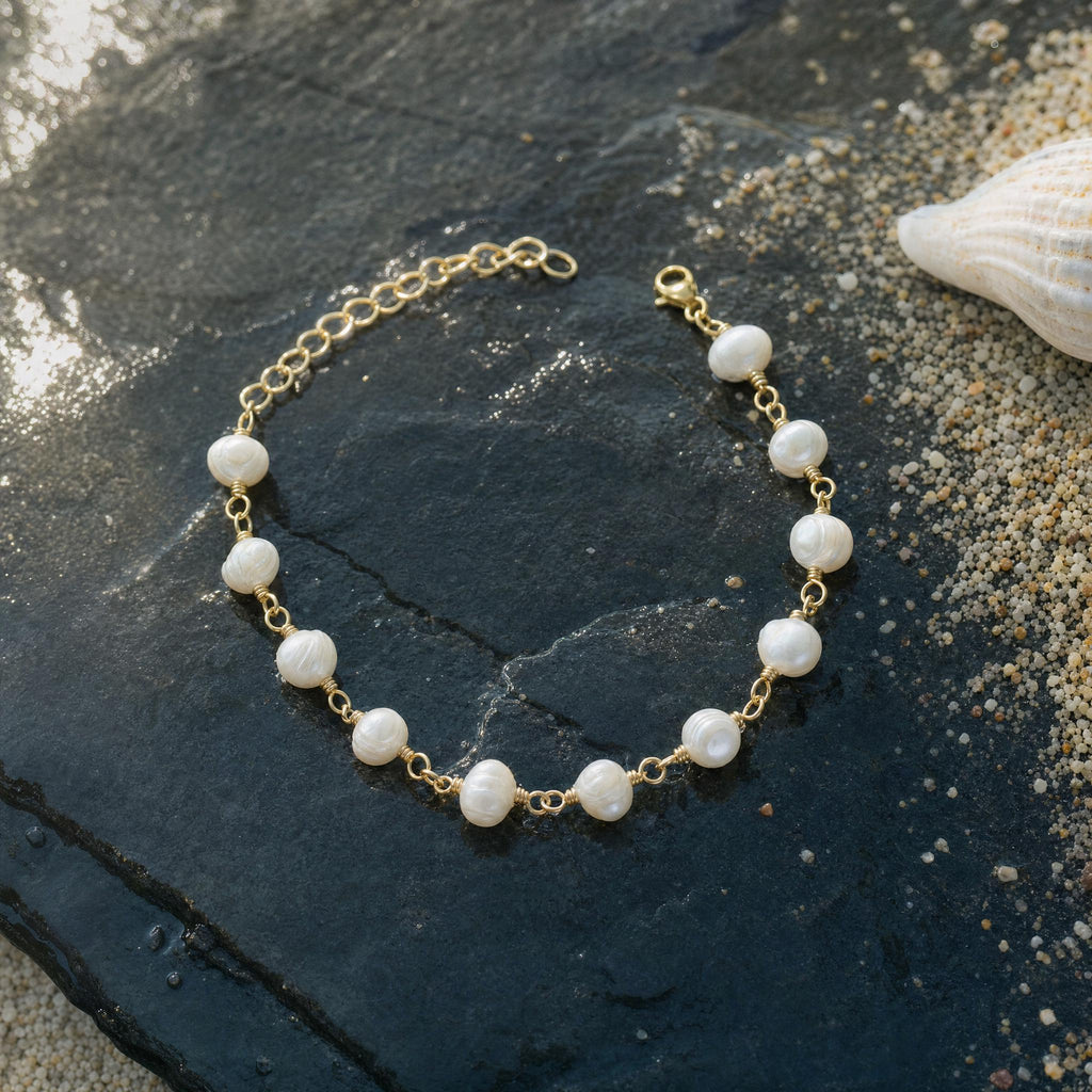 Hand-Wired Baroque Pearl Bracelet
