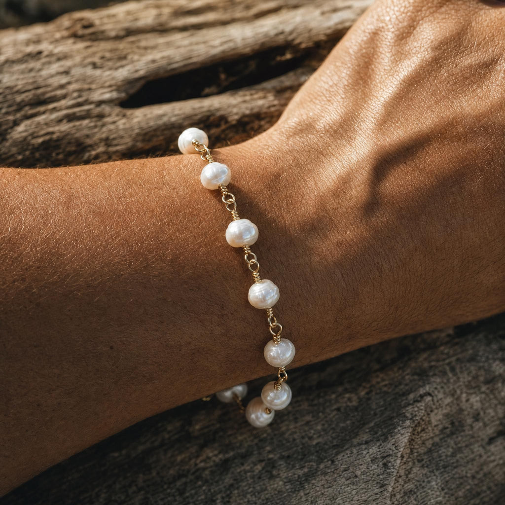 Hand-Wired Baroque Pearl Bracelet