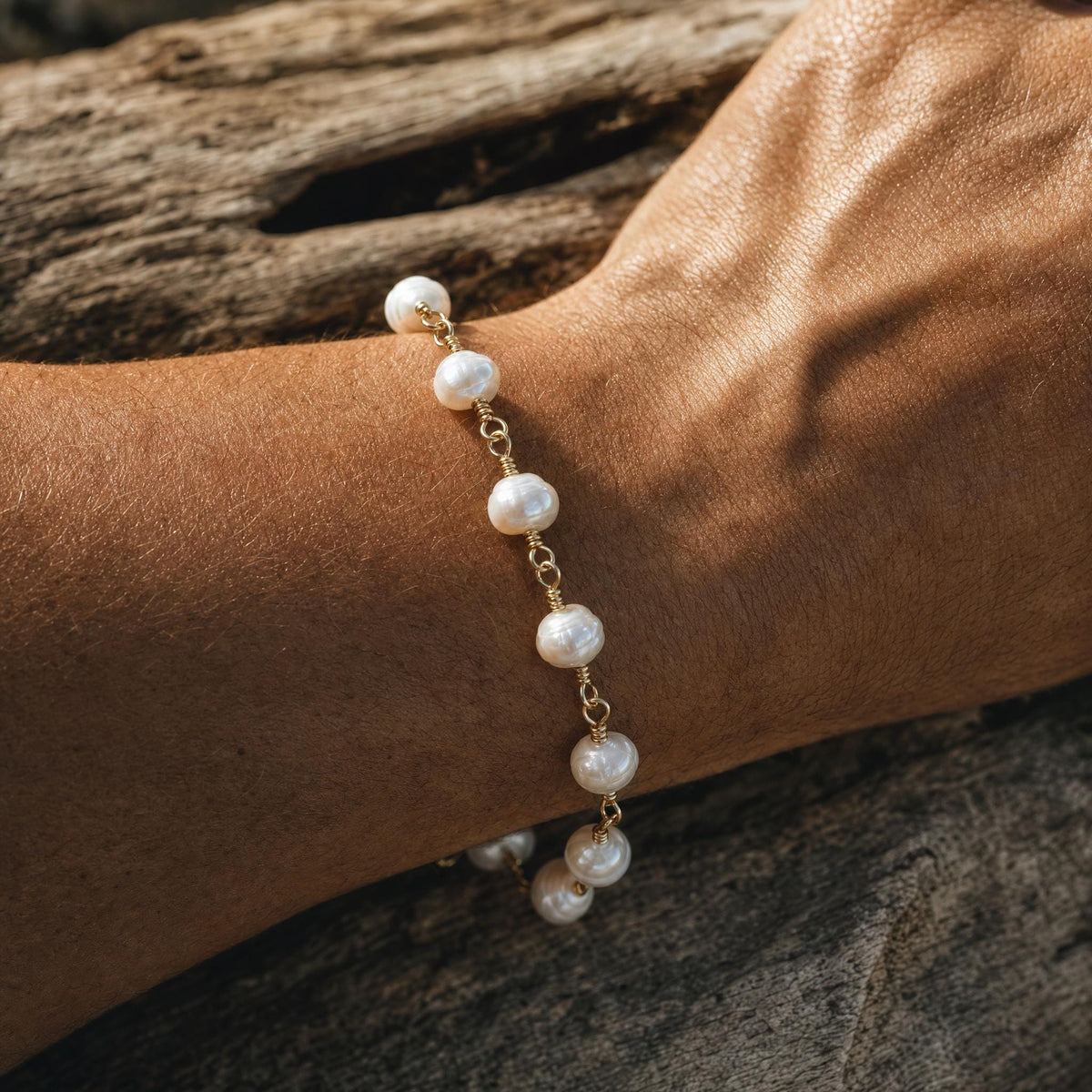 Hand-Wired Baroque Pearl Bracelet