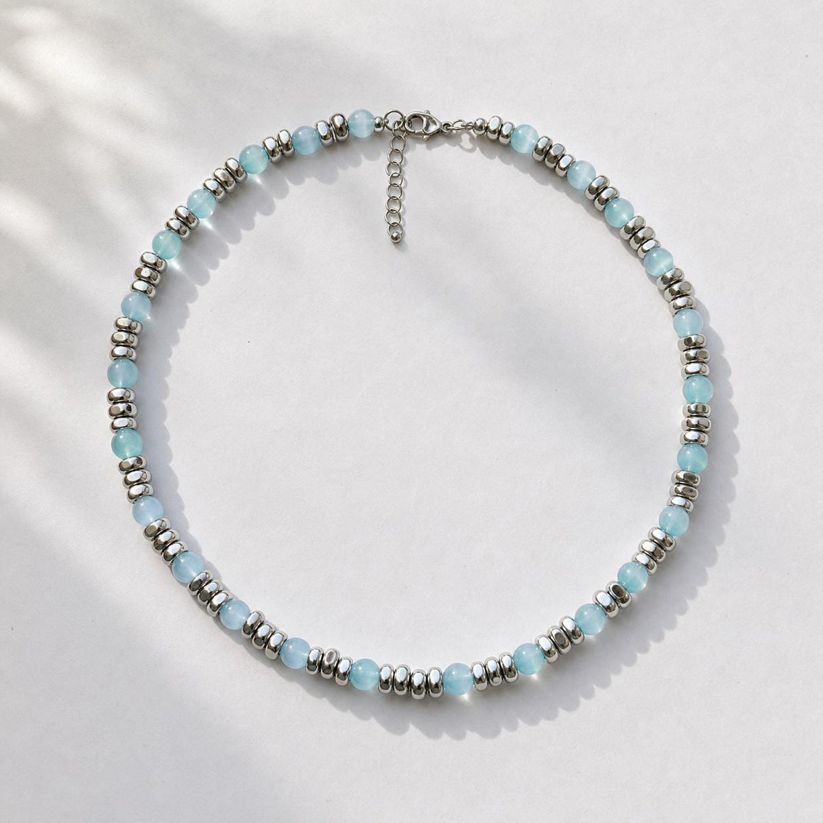Cat Eye Glass Bead Necklace