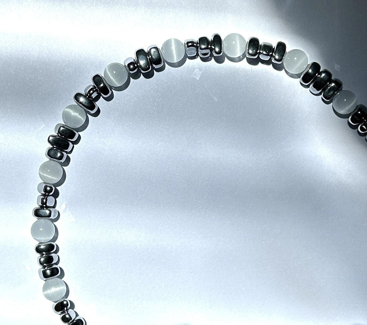 Cat Eye Glass Bead Necklace
