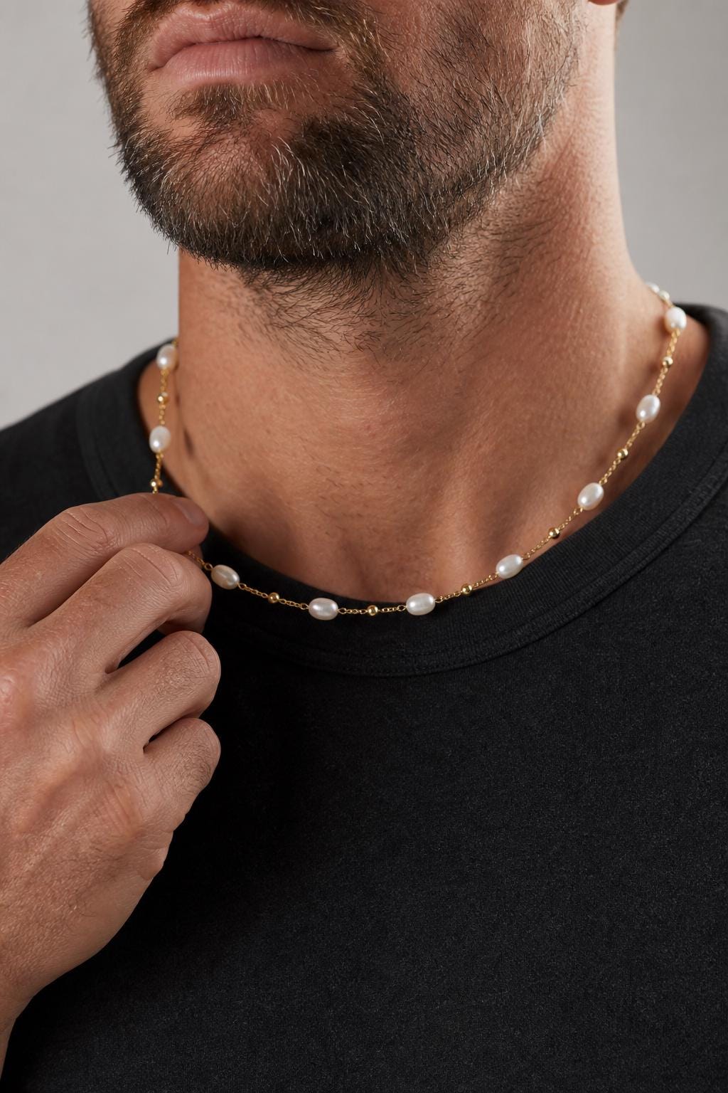 Freshwater Pearl Station Necklace