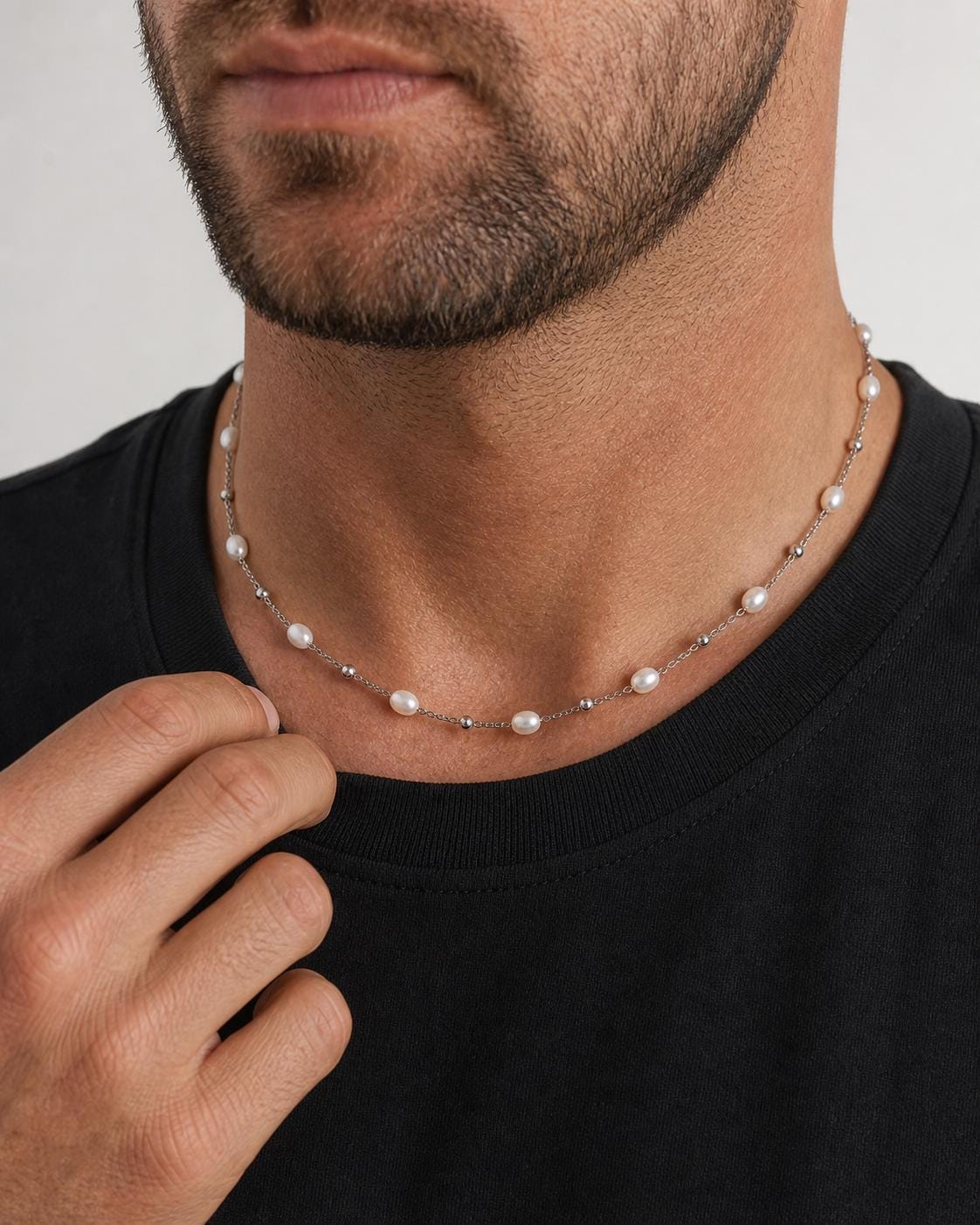 Freshwater Pearl Station Necklace