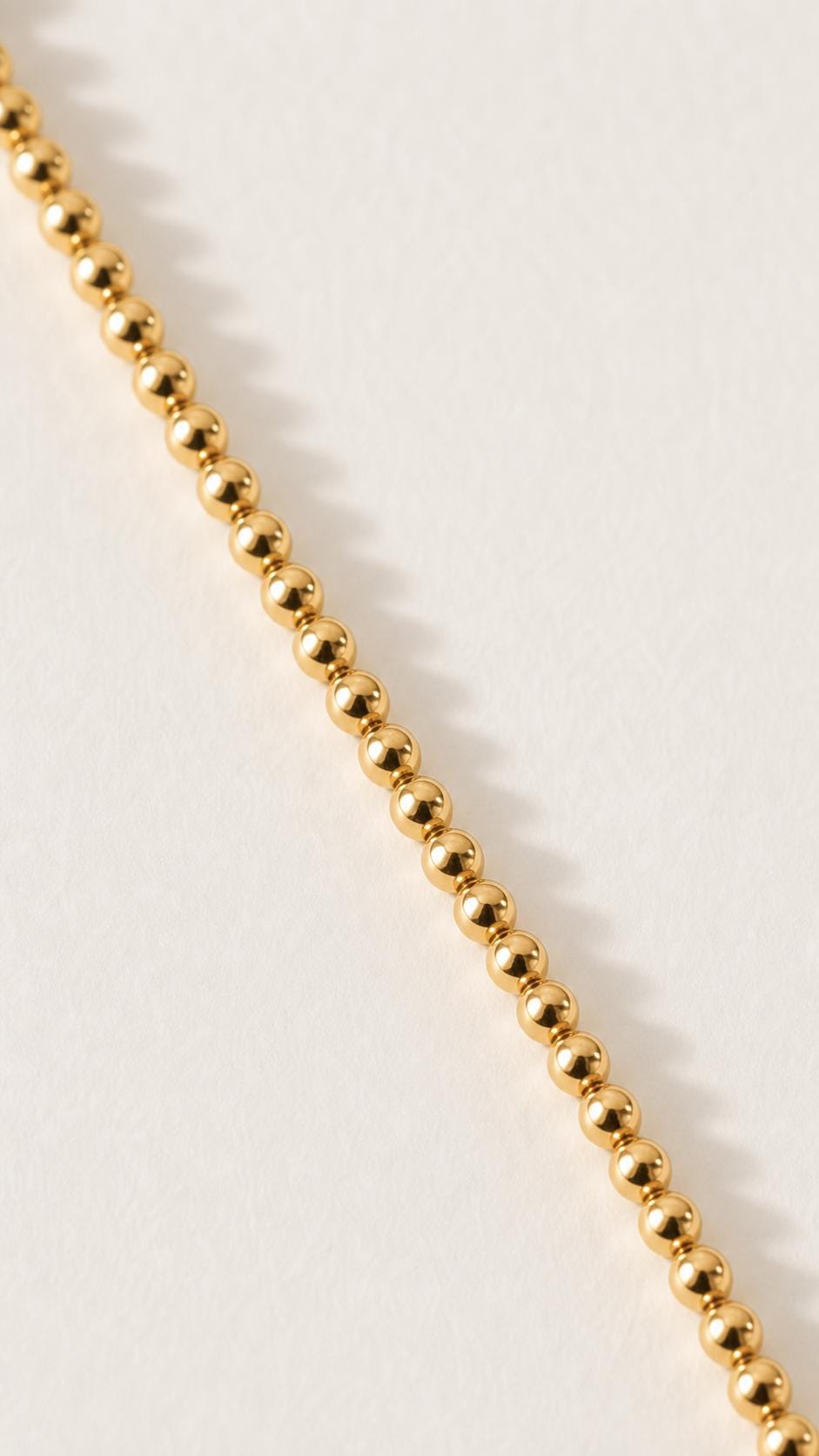 Gold Ball Bead Necklace