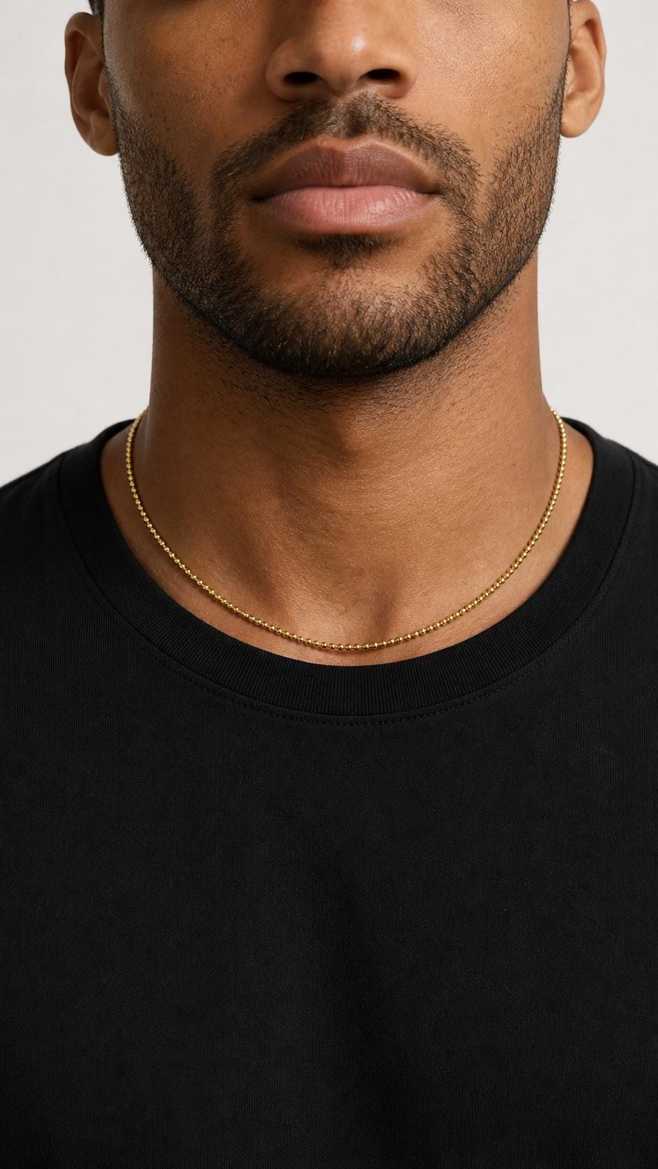 Gold Ball Bead Necklace
