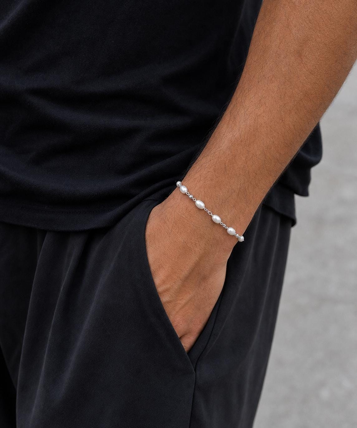 Freshwater Pearl Station Bracelet