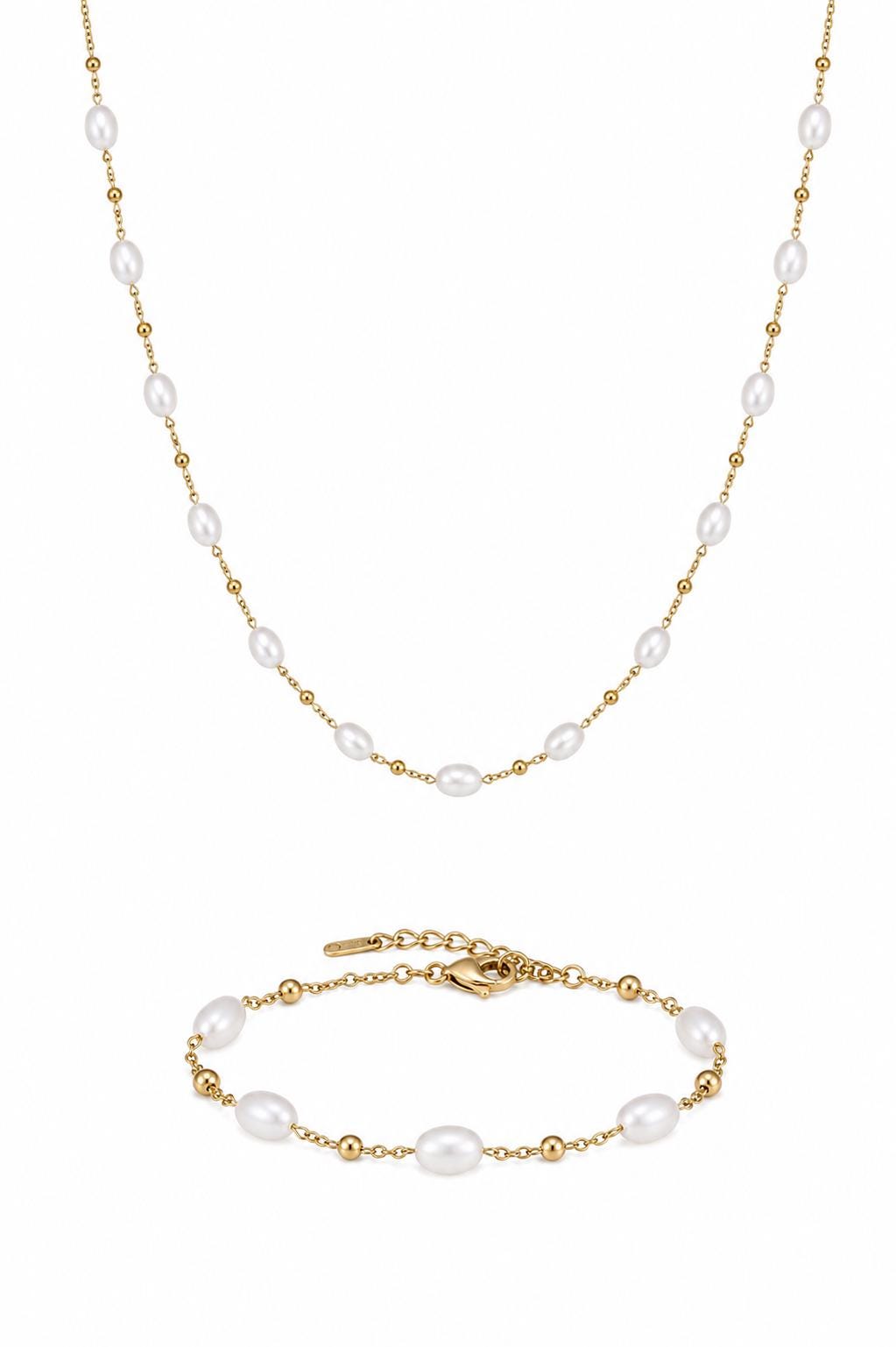 Freshwater Pearl Station Bracelet