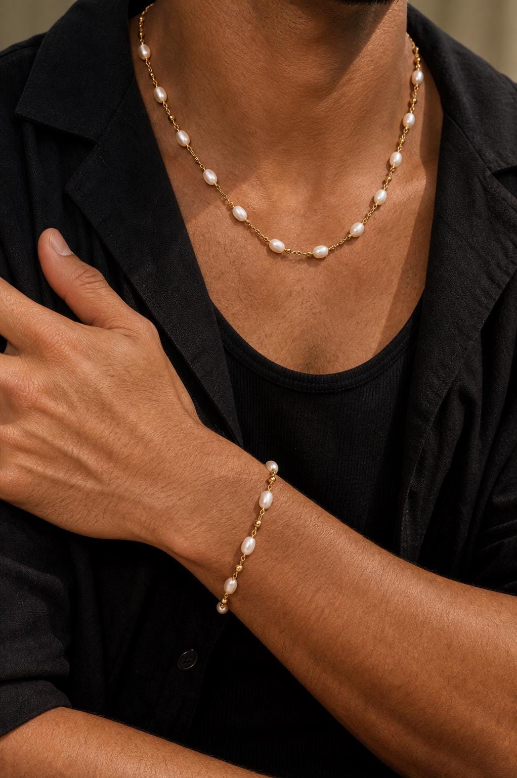 Freshwater Pearl Station Bracelet