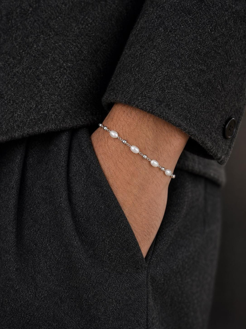 Freshwater Pearl Station Bracelet