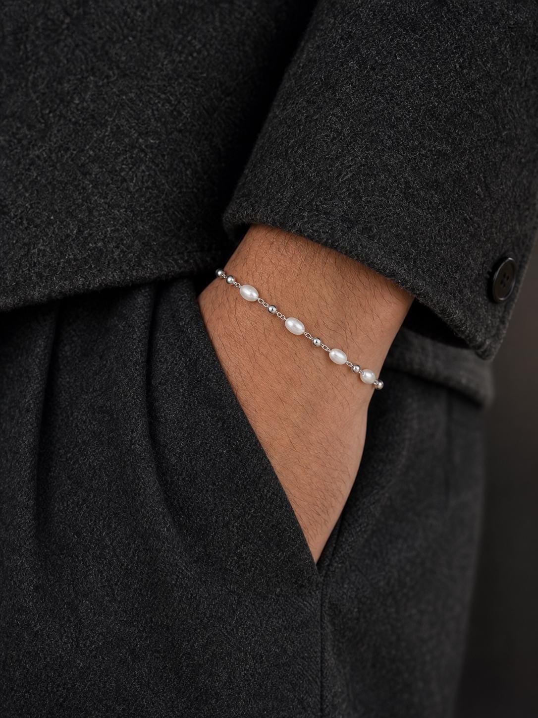 Freshwater Pearl Station Bracelet