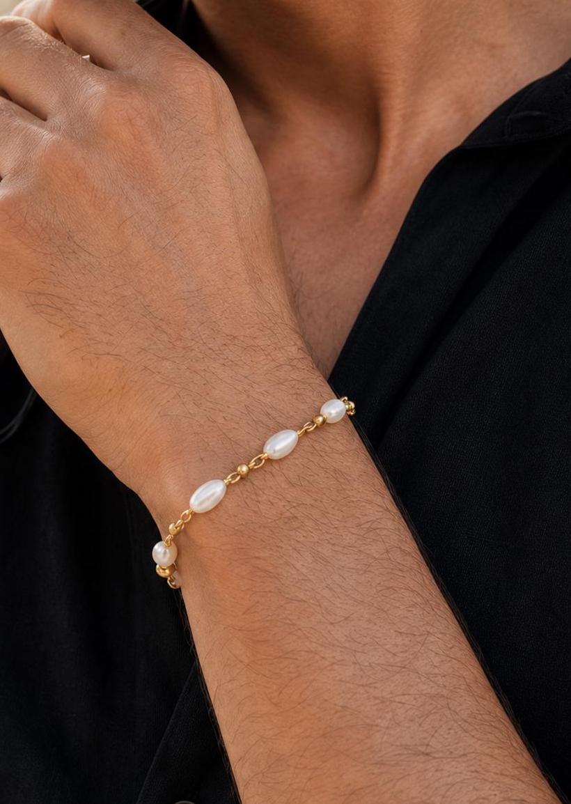 Freshwater Pearl Station Bracelet