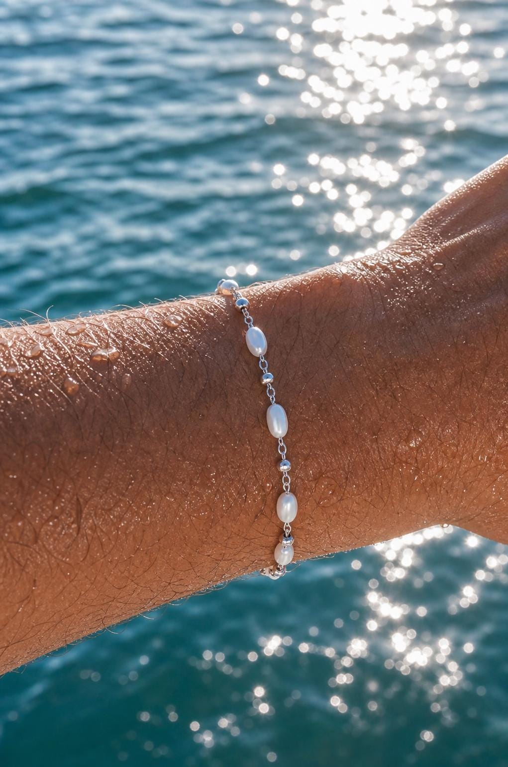 Freshwater Pearl Station Bracelet