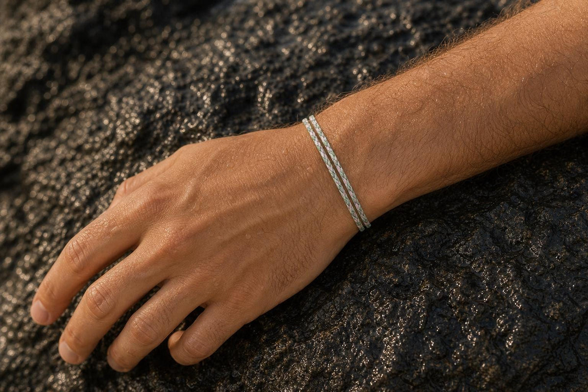 Slim Braided Thread Bracelet