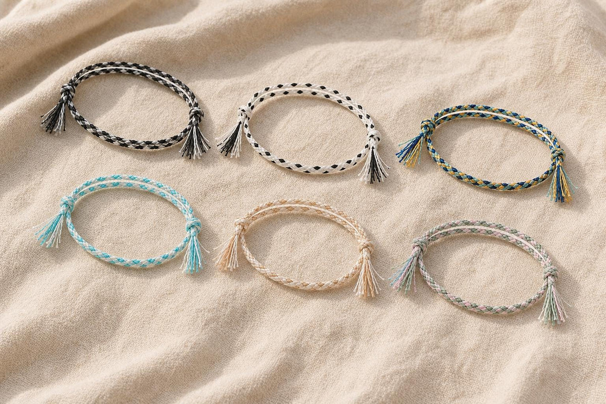 Slim Braided Thread Bracelet