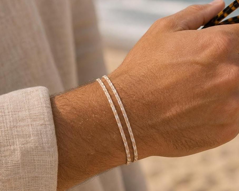 Slim Braided Thread Bracelet