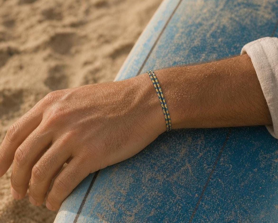 Slim Braided Thread Bracelet