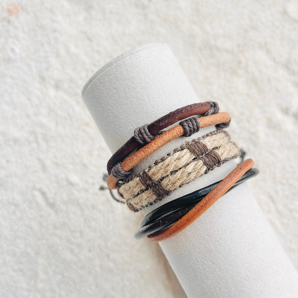 Rustic Adjustable Cord Bracelet